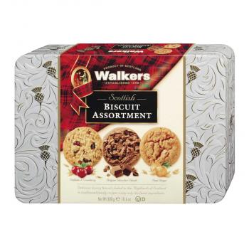 Scottish Biscuit Tin Assortment 300g / Walkers Shortbread Ltd. – Biscuit in der Geschenkdose mit Reliefprägung